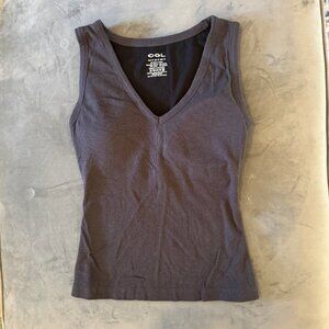 OGL V-neck Cotton New Airy Brami Tank - NWOT - Small - Charcoal